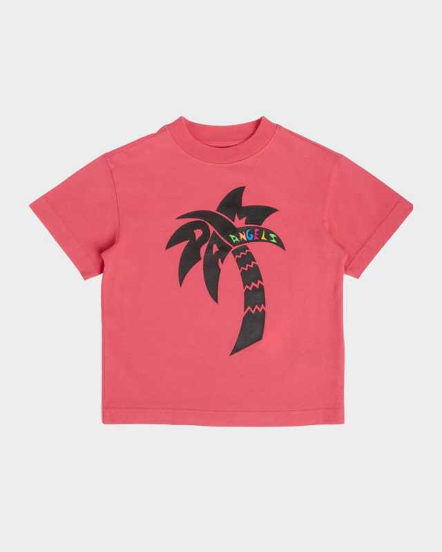 Girl's Palm Tree Graphic T-Shirt, Size